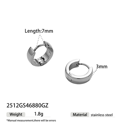 Geometric Earrings For Women Featuring Electroplated 304 Stainless Steel With 18K Real Gold Plated And PVD Coated Finish