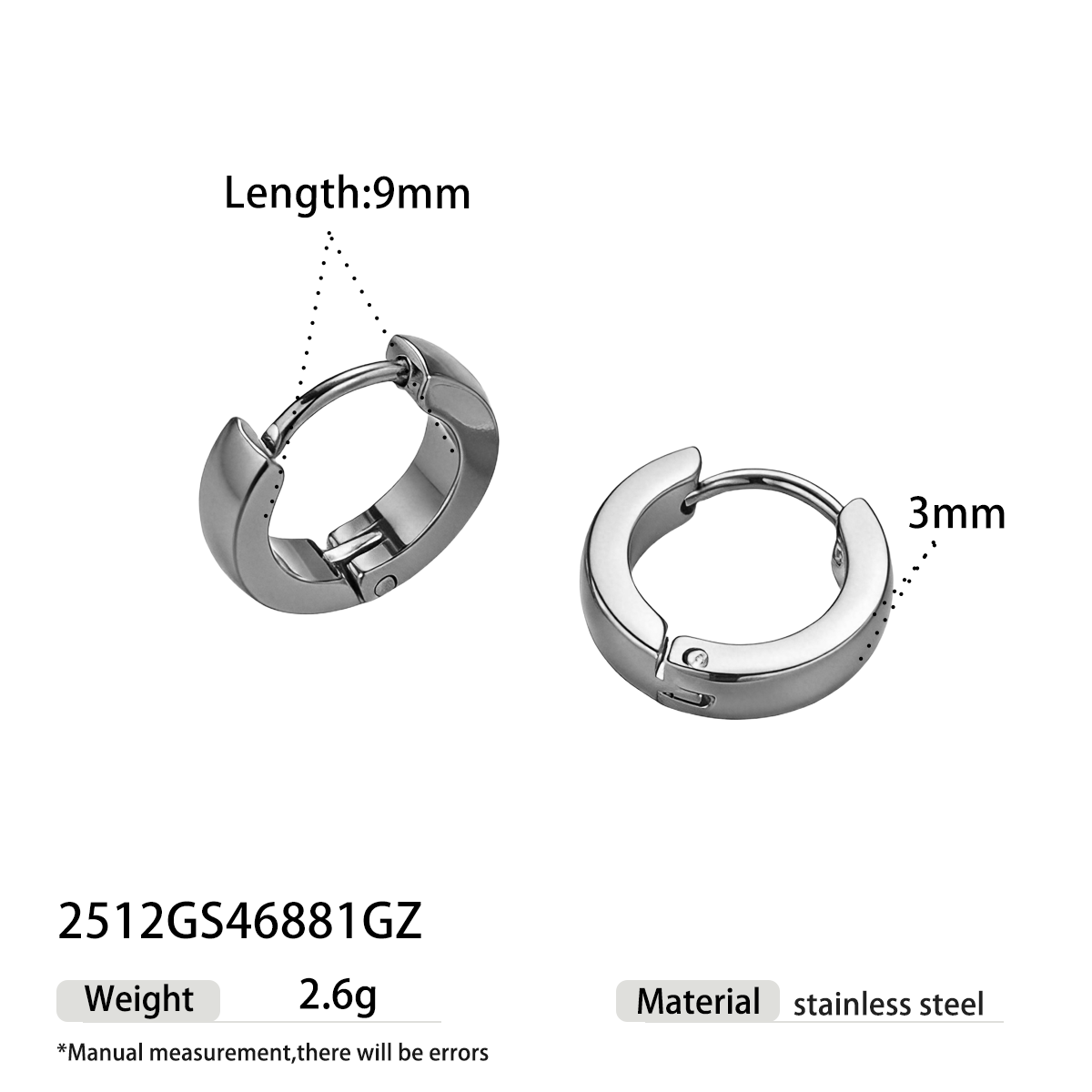 Geometric Earrings For Women Featuring Electroplated 304 Stainless Steel With 18K Real Gold Plated And PVD Coated Finish