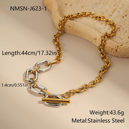 For Women Electroplated Necklace Chain In 304 Stainless Steel With 18K Real Gold Plated PVD Coating