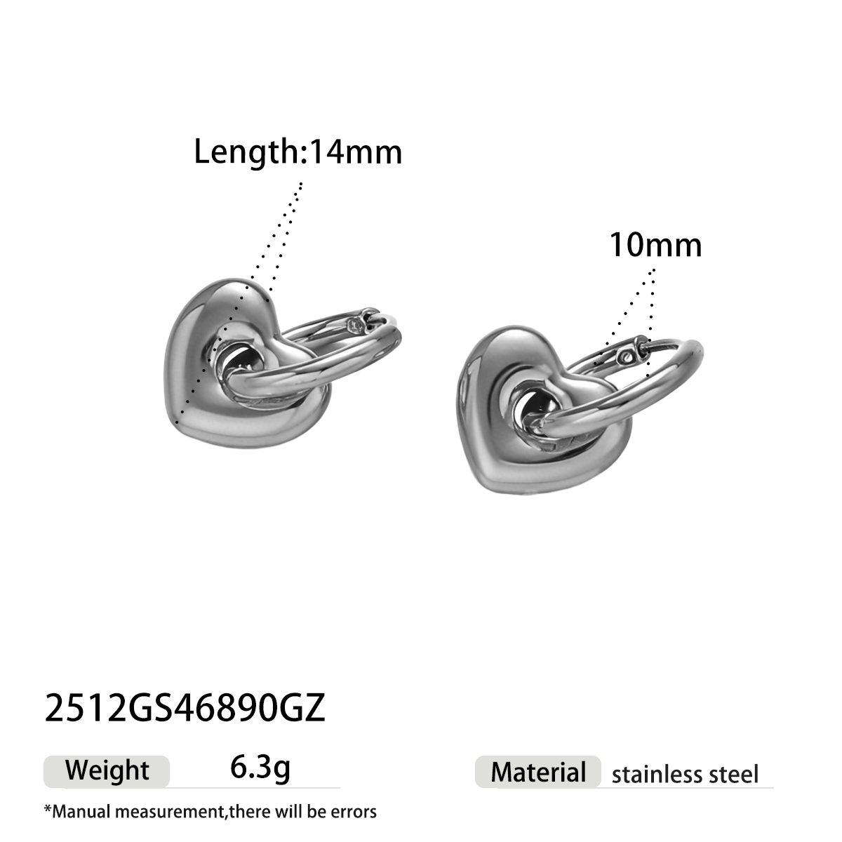 Geometric Earrings For Women Made Of 304 Stainless Steel Featuring Electroplated 18K Real Gold Plated With PVD Coated Finish