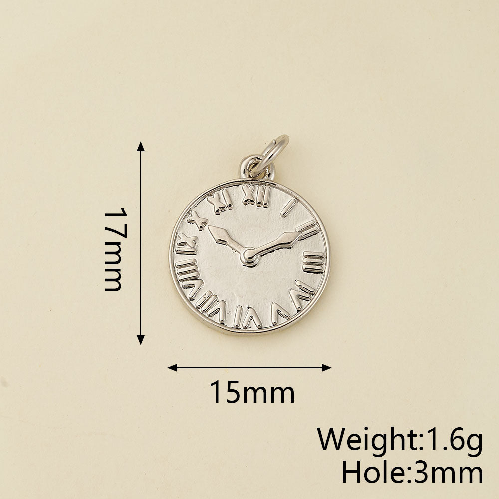 Girl Pendant In Copper With 18K Real Gold Electroplating And Zircon Inlay, Featuring 0.05µm-0.08µm Plating Thickness, 1 Pc Package