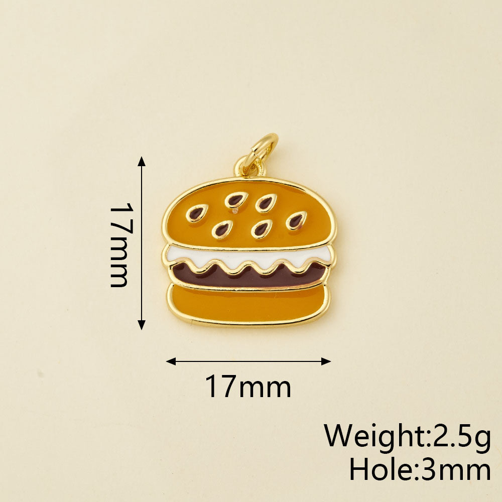 Girl Pendant In Copper With 18K Real Gold Electroplating And Zircon Inlay, Featuring 0.05µm-0.08µm Plating Thickness, 1 Pc Package