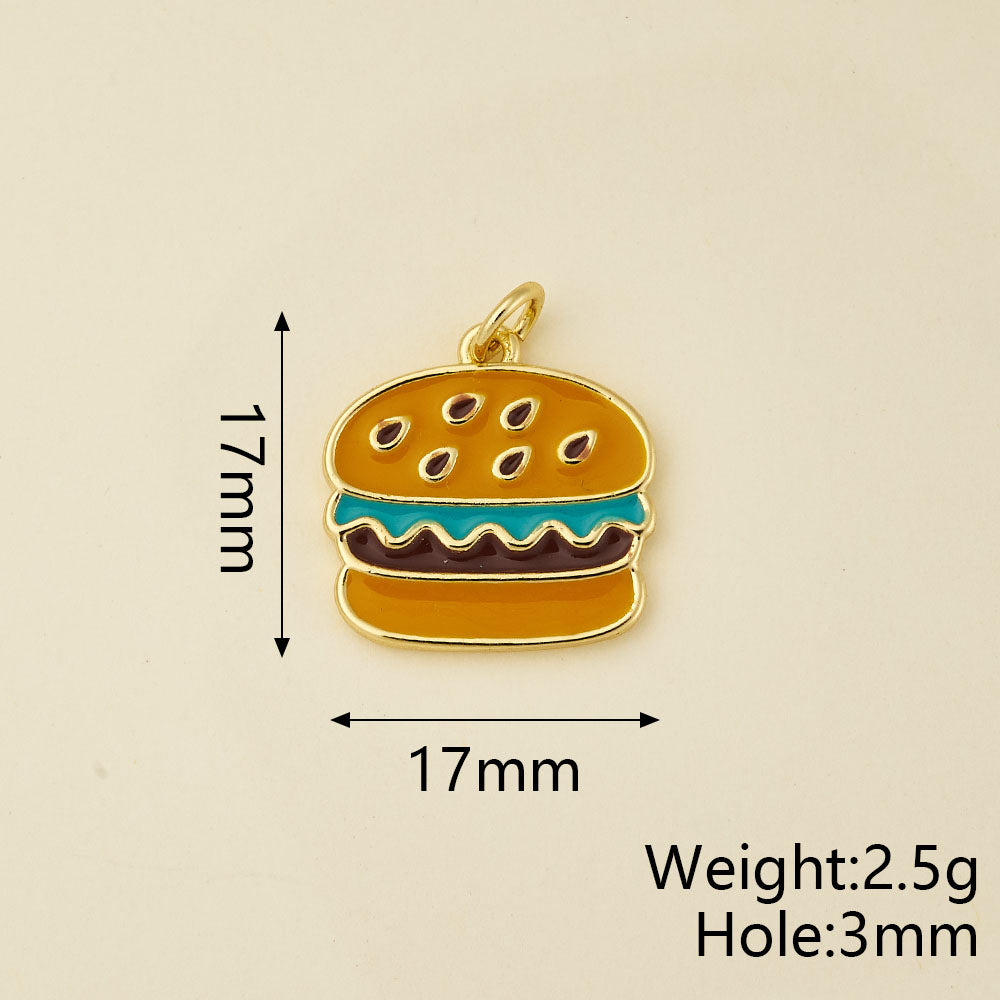 Girl Pendant In Copper With 18K Real Gold Electroplating And Zircon Inlay, Featuring 0.05µm-0.08µm Plating Thickness, 1 Pc Package