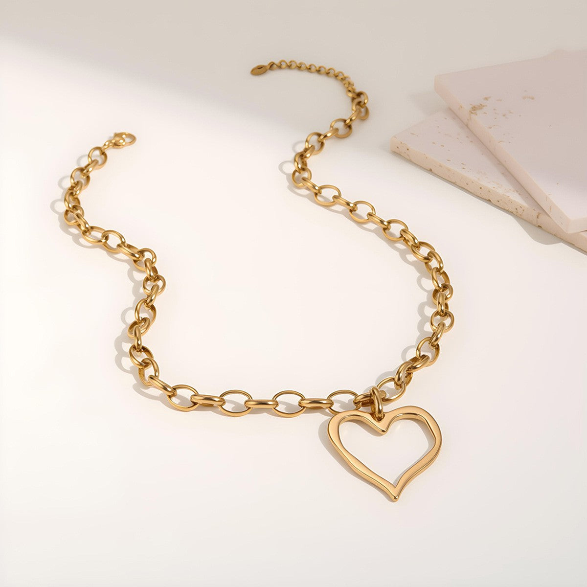 For Women Electroplated Necklace Chain In 304 Stainless Steel With 18K Real Gold Plated PVD Coating