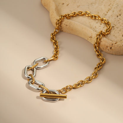 For Women Electroplated Necklace Chain In 304 Stainless Steel With 18K Real Gold Plated PVD Coating