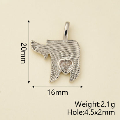 Girl Pendant In Copper With 18K Real Gold Electroplating And Zircon Inlay, Featuring 0.05µm-0.08µm Plating Thickness, 1 Pc Package