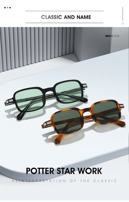 Unisex Square Full Frame Sunglasses With Ac Lens Material In Black, Perfect For Spring