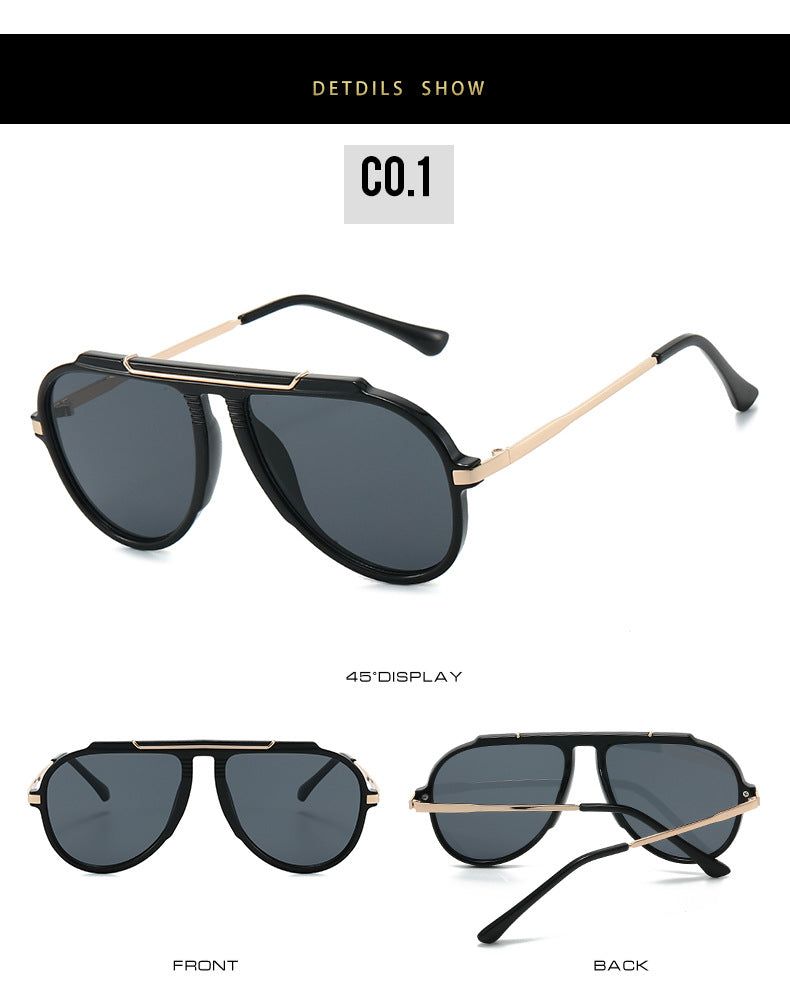 Unisex Toad Glasses Sunglasses With Full Frame And PC Lens Material In Black, Perfect For Party