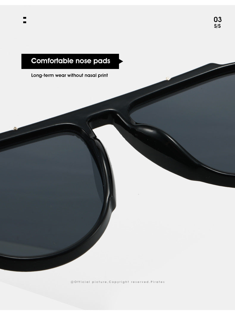 Unisex Toad Glasses Sunglasses With Full Frame And PC Lens Material In Black, Perfect For Party