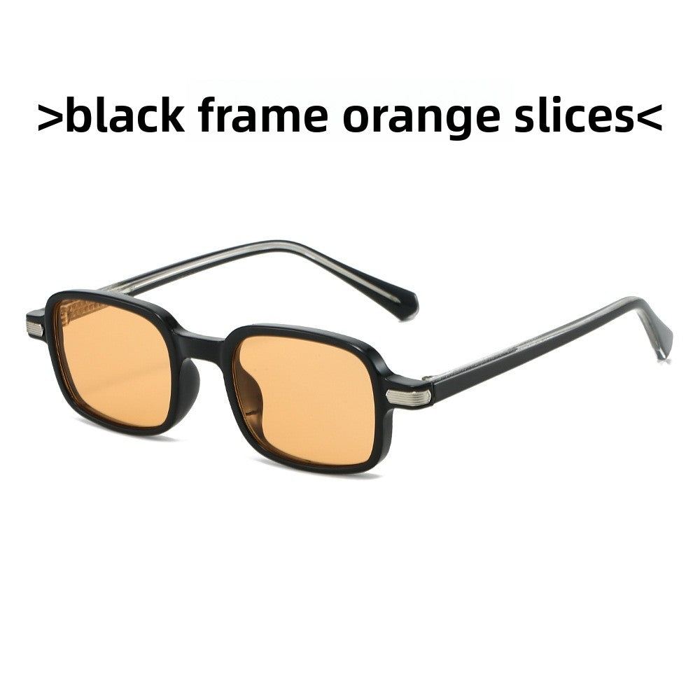 Unisex Square Full Frame Sunglasses With Ac Lens Material In Black, Perfect For Spring