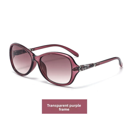 Women’s Square Full Frame Sunglasses With Acrylic Lenses In Purple, Perfect For Summer