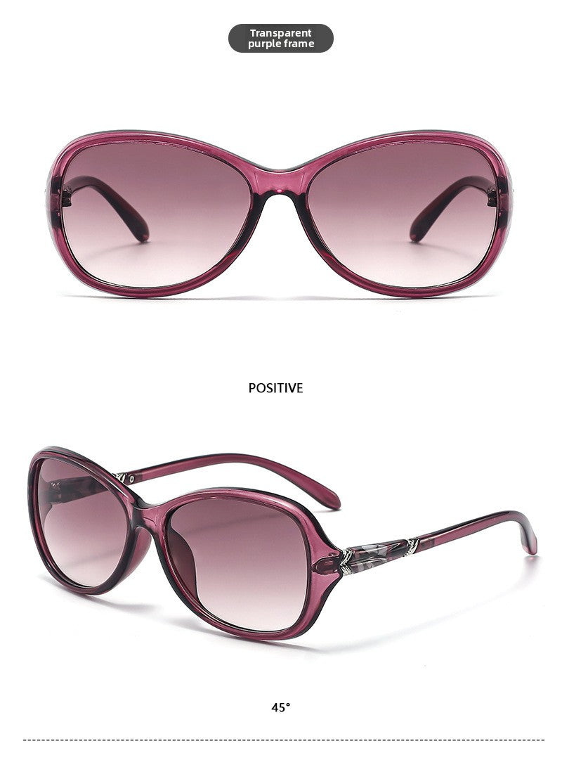 Women’s Square Full Frame Sunglasses With Acrylic Lenses In Purple, Perfect For Summer