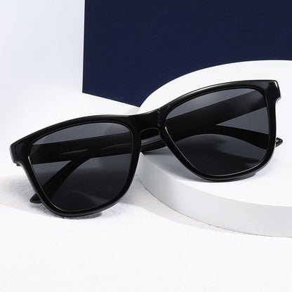 Unisex Round Frame Full Frame Sunglasses With Tac Lens Material In Black, Ideal For Sport