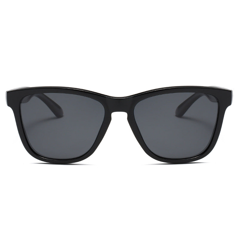 Unisex Round Frame Full Frame Sunglasses With Tac Lens Material In Black, Ideal For Sport