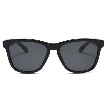 Unisex Round Frame Full Frame Sunglasses With Tac Lens Material In Black, Ideal For Sport