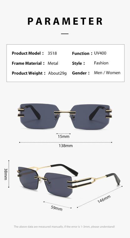 Unisex Polygons Full Frame Sunglasses With PC Lens Material In Golden, Perfect For Spring