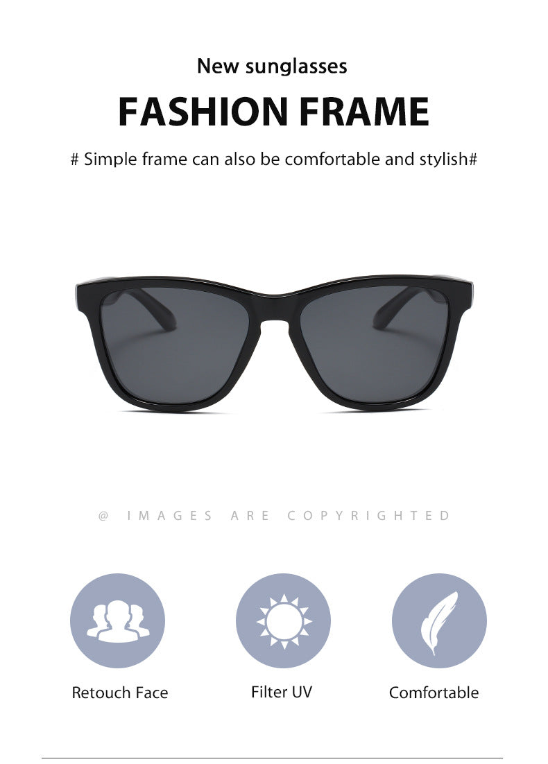 Unisex Round Frame Full Frame Sunglasses With Tac Lens Material In Black, Ideal For Sport