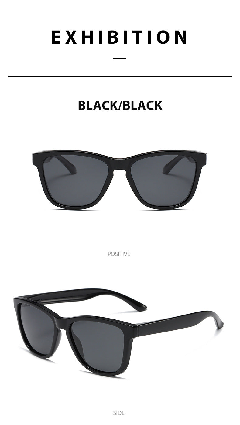 Unisex Round Frame Full Frame Sunglasses With Tac Lens Material In Black, Ideal For Sport