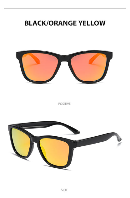 Unisex Round Frame Full Frame Sunglasses With Tac Lens Material In Black, Ideal For Sport