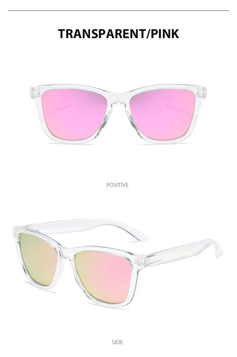 Unisex Round Frame Full Frame Sunglasses With Tac Lens Material In Black, Ideal For Sport