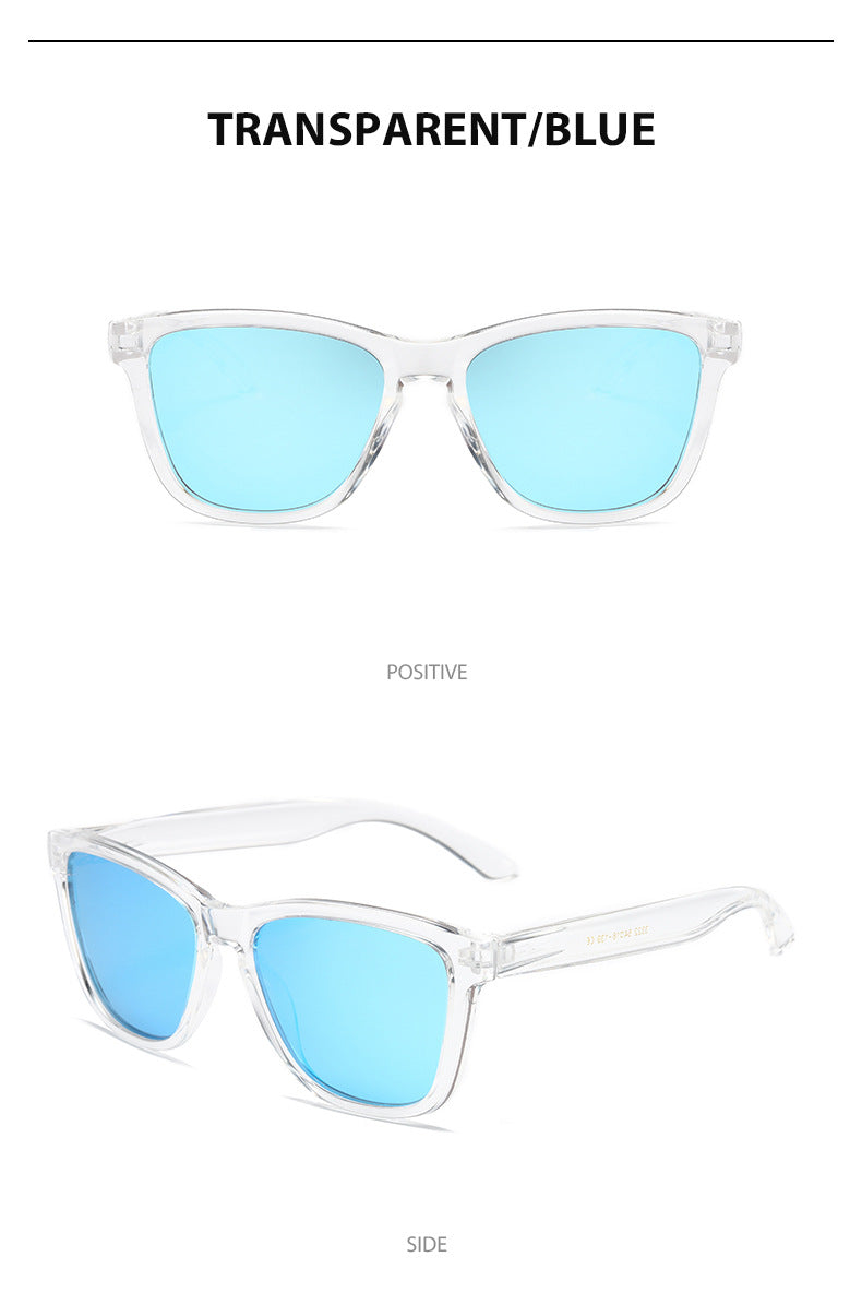 Unisex Round Frame Full Frame Sunglasses With Tac Lens Material In Black, Ideal For Sport
