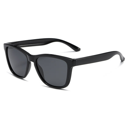 Unisex Round Frame Full Frame Sunglasses With Tac Lens Material In Black, Ideal For Sport