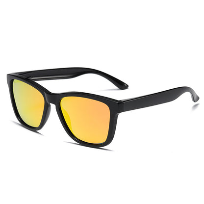 Unisex Round Frame Full Frame Sunglasses With Tac Lens Material In Black, Ideal For Sport
