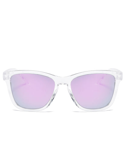 Unisex Round Frame Full Frame Sunglasses With Tac Lens Material In Black, Ideal For Sport