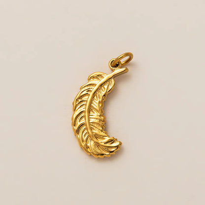 Heart Shape Pendant In 27x23mm 304 Stainless Steel With 18K Gold Plated PVD Coating And 0.03µm Thickness, 1 Piece
