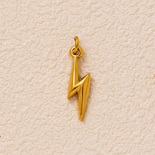 Heart Shape Pendant In 27x23mm 304 Stainless Steel With 18K Gold Plated PVD Coating And 0.03µm Thickness, 1 Piece