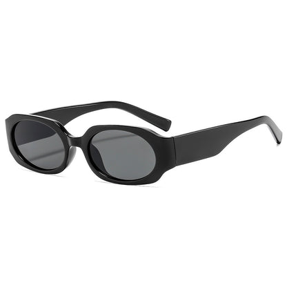 Unisex Square Full Frame Sunglasses With Ac Lens Material In Black, Perfect For Spring