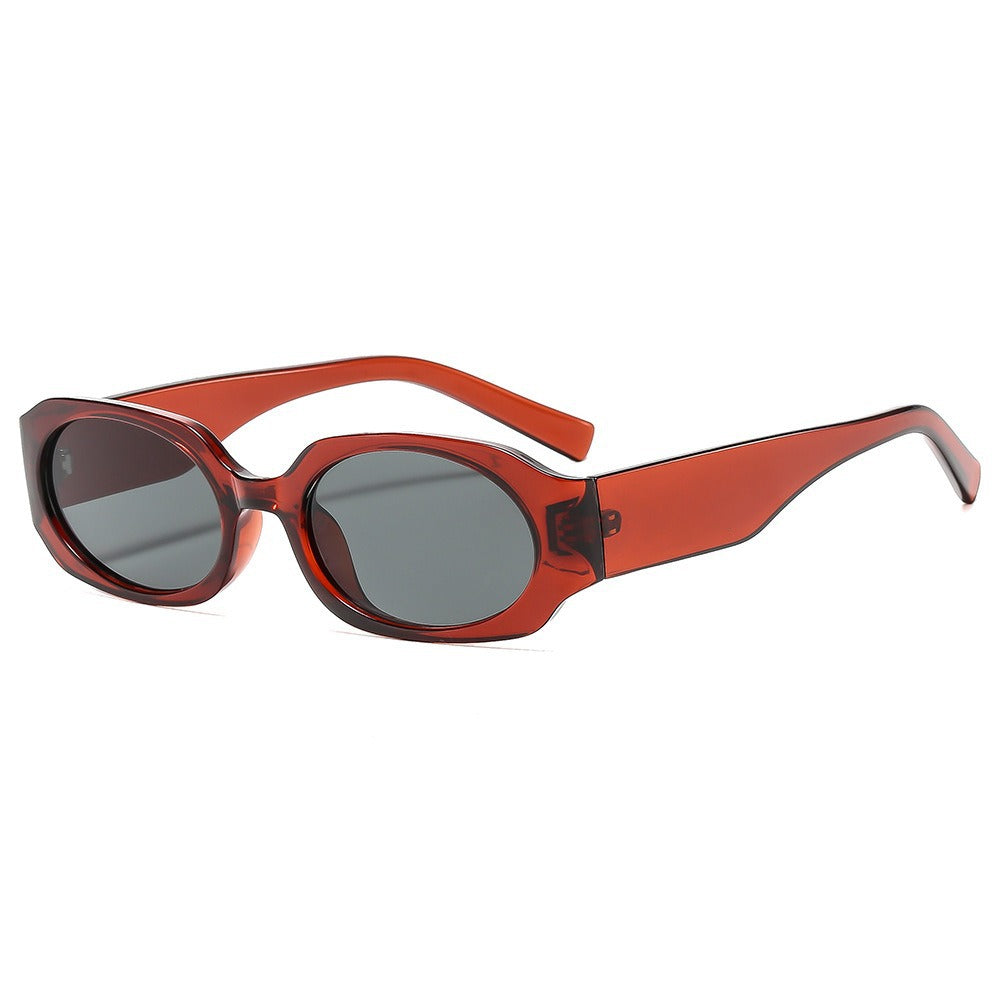 Unisex Square Full Frame Sunglasses With Ac Lens Material In Black, Perfect For Spring