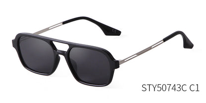 Women’s Square Full Frame Sunglasses With AC Lens Material In Pink, Perfect For Spring