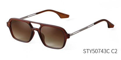 Women’s Square Full Frame Sunglasses With AC Lens Material In Pink, Perfect For Spring
