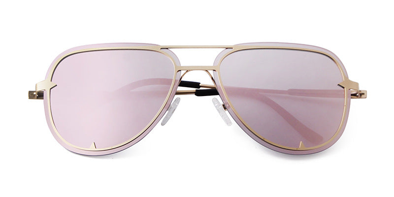 Unisex Aviator Sunglasses With Full Frame And AC Lens Material In Black, Perfect For Spring