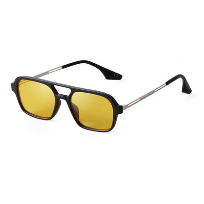 Women’s Square Full Frame Sunglasses With AC Lens Material In Pink, Perfect For Spring