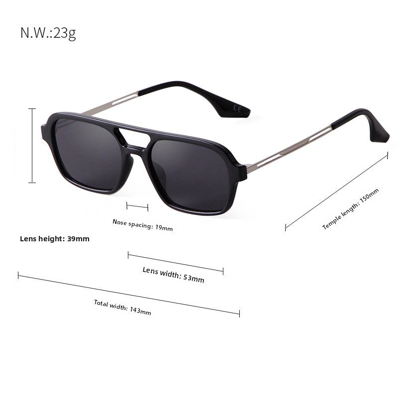 Women’s Square Full Frame Sunglasses With AC Lens Material In Pink, Perfect For Spring