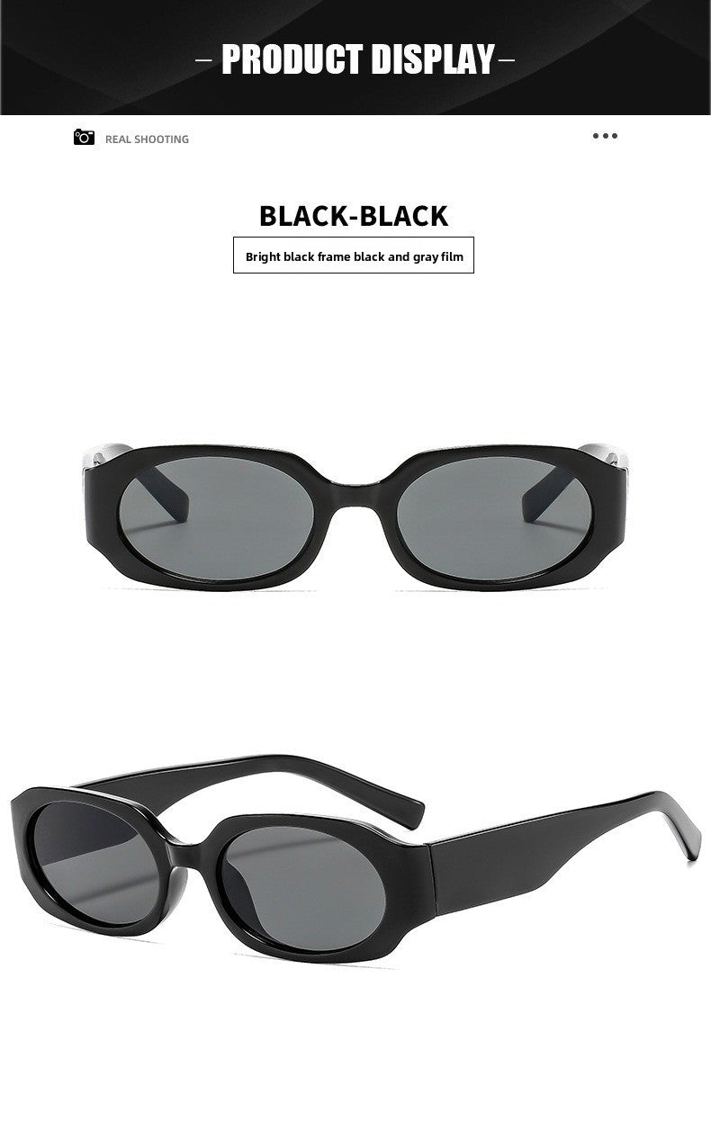 Unisex Square Full Frame Sunglasses With Ac Lens Material In Black, Perfect For Spring