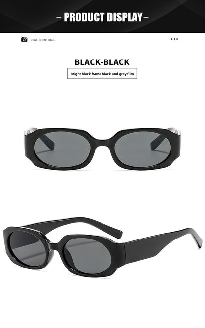 Unisex Square Full Frame Sunglasses With Ac Lens Material In Black, Perfect For Spring