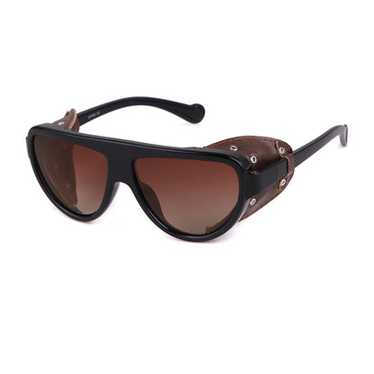 Men's Full Frame Toad Glasses Sunglasses With Tac Lens Material In Black For Outdoor Use