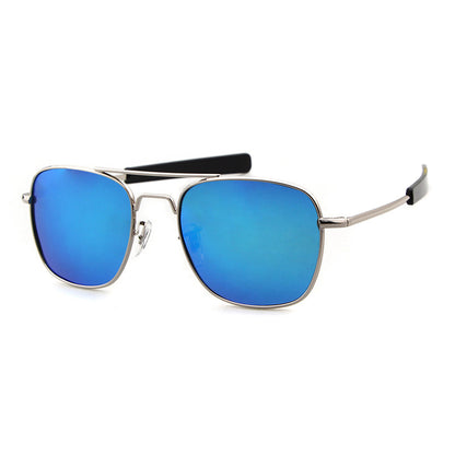 Unisex Aviator Sunglasses With Full Frame And Tac Lens Material In Golden, Perfect For Spring