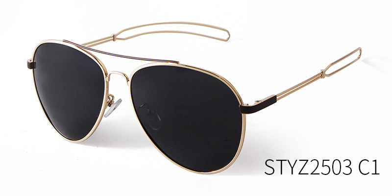 Men's Full Frame Toad Glasses Sunglasses With Tac Lens Material In Golden, Perfect For Party