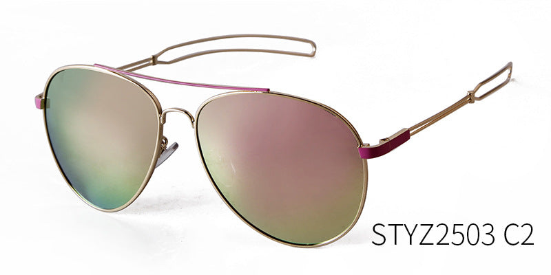 Men's Full Frame Toad Glasses Sunglasses With Tac Lens Material In Golden, Perfect For Party