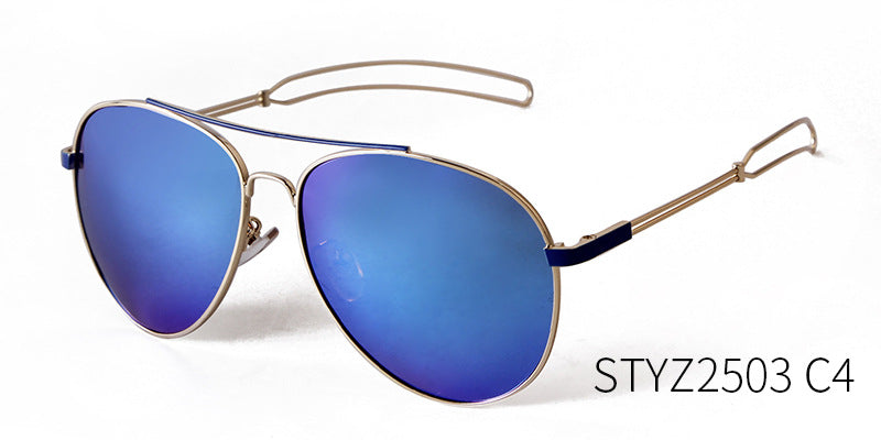 Men's Full Frame Toad Glasses Sunglasses With Tac Lens Material In Golden, Perfect For Party