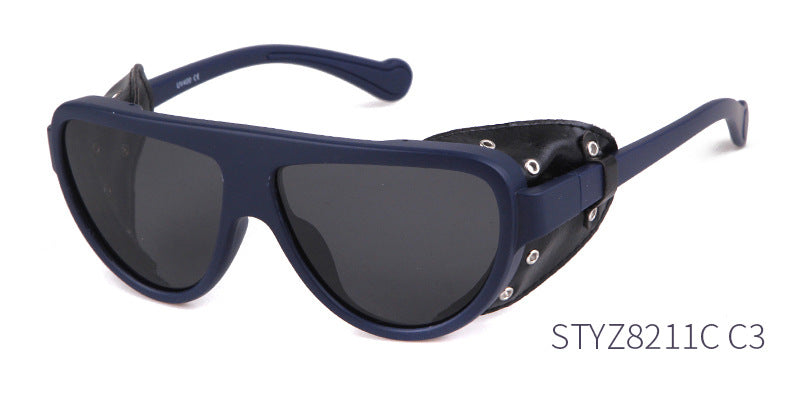 Men's Full Frame Toad Glasses Sunglasses With Tac Lens Material In Black For Outdoor Use
