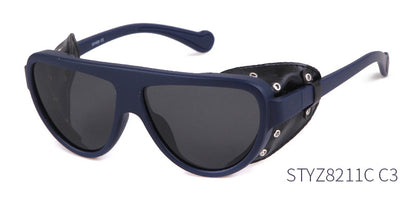 Men's Full Frame Toad Glasses Sunglasses With Tac Lens Material In Black For Outdoor Use