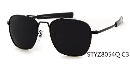 Unisex Aviator Sunglasses With Full Frame And Tac Lens Material In Golden, Perfect For Spring