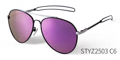 Men's Full Frame Toad Glasses Sunglasses With Tac Lens Material In Golden, Perfect For Party