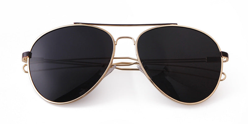Men's Full Frame Toad Glasses Sunglasses With Tac Lens Material In Golden, Perfect For Party