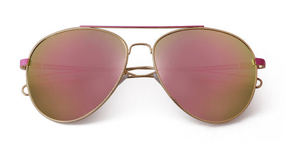 Men's Full Frame Toad Glasses Sunglasses With Tac Lens Material In Golden, Perfect For Party